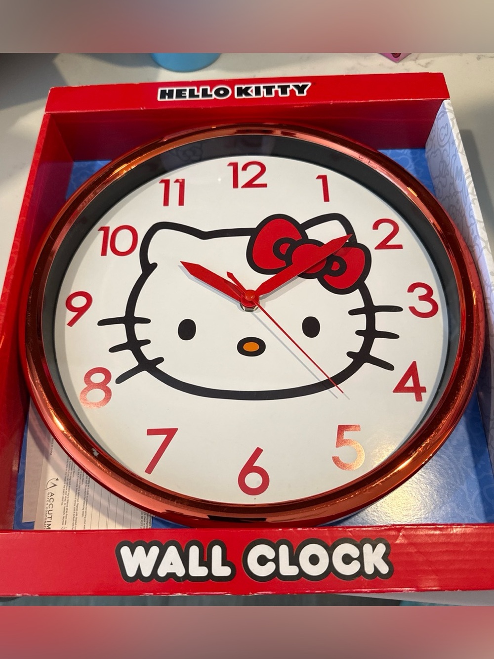 Hello Kitty Red Classic Wall Clock